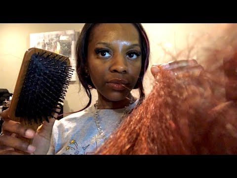 ASMR 😴 Hair Brushing, Scalp Massage/Scratching, & Counting Backwards from 100 Roleplay