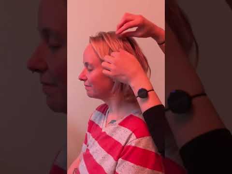 ASMR Detailed Perfectionist Hair Styling #oddlysatisfying #visualtingle #asmrpersonalatttention