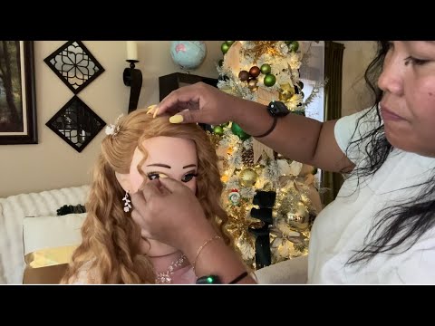 ASMR Bridgerton: Penelope’s Hairstyle | Hairstyling - Hair Fixing - Finishing Touches W/ whispering