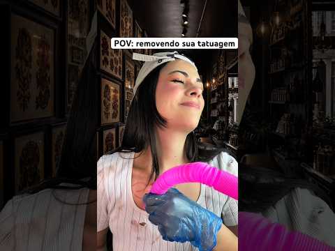 POV: removendo sua tatuagem #asmr #humor #comedia #shorts
