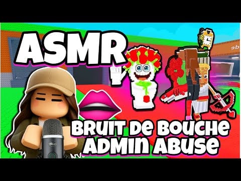 ASMR Français • BRUIT DE BOUCHE ET ADMIN ABUSE SAINT VALENTIN SUR STEAL A BRAINROT ROBLOX ! 😴👄