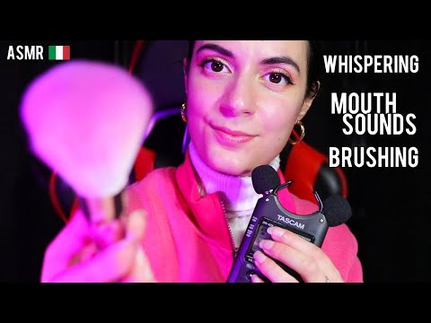 ASMR ITA SUSSURRI INTENSI MOUTH SOUNDS E BRUSHING CAMERA❤️💐