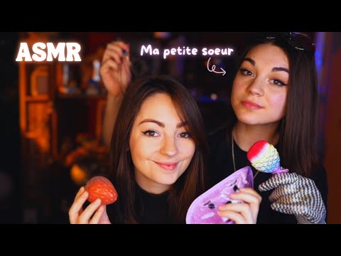 ♡ ASMR  - Ma petite sœur me fait de l'ASMR ♡