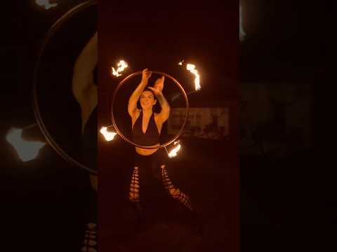 I Lit A Hula Hoop on Fire for #ASMR ❤️‍🔥