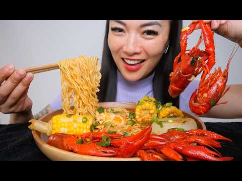 SEAFOOD NOODLES (ASMR EATING SOUNDS) NO TALKING | SAS-ASMR