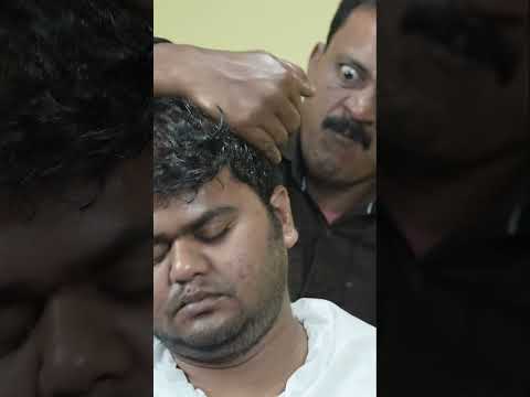 Dandruff Scratching And Oil Massage Treatment ASMR | Neck Cracking Head Massage | #shorts