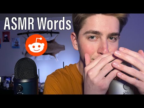 ASMR | Sensitive Close-Up Ear to Ear Whispering Trigger Words from Reddit