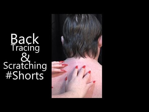 ASMR Back Tracing, Scratching with Long Nails NO TALKING #Shorts