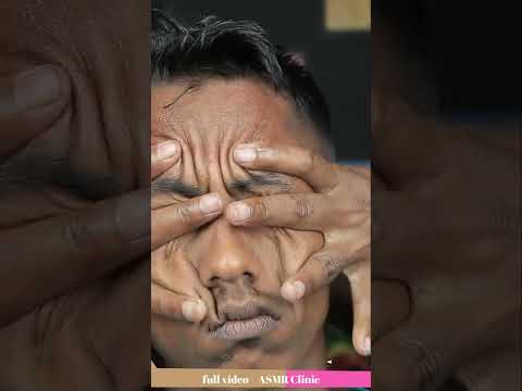 Deep Tissue Head Massage And Crunchy Neck Cracking With 3D ASMR Sound #shorts