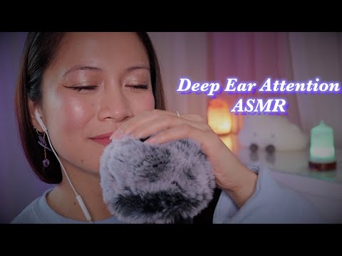 (~.~) 💨 Fluffy YETI Mic Scalp Scratching 🌊 Ocean Sounds ~ Deep Ear to Ear Whispers (~.~) ASMR