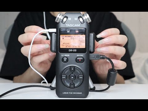 ASMR Tapping & Scratching Tascam (No Talking)