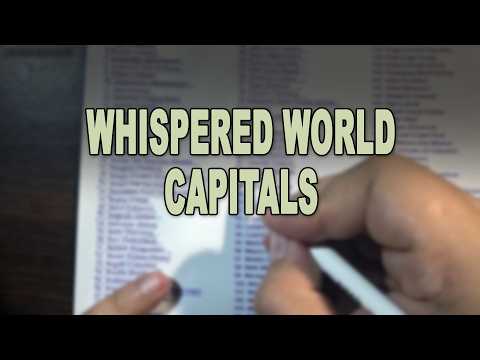 Reading Every World Capital to Help You Fall Asleep 😴 | ASMR Relaxing, Soft Spoken