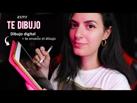 ASMR español TE DIBUJO ♥ *Roleplay Dibujante* (+ te enseño el dibujo) -soft spoken