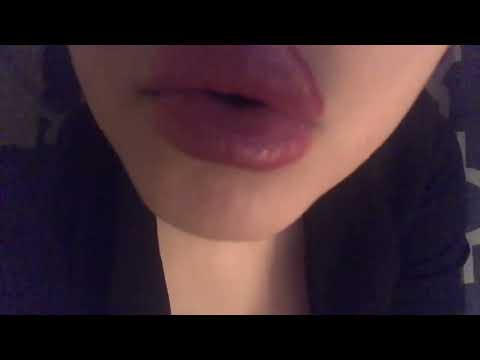 ASMR Lipstick Application W  Kisses