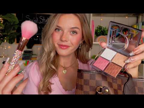 ASMR New Rich Girl Does Your Makeup In The Back Of Class Roleplay 💸✏️🎀