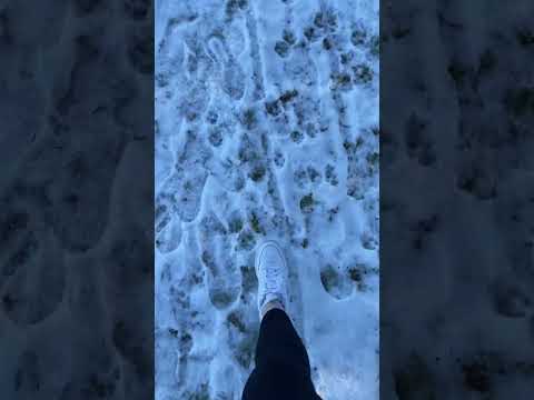ASMR - SNOW❄️(crunchy) #asmr #asmrcrunch