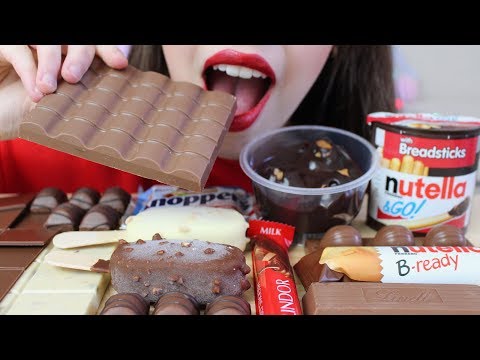 ASMR CHOCOLATE Eating + Mini Profiteroles (Extreme CRUNCHY Eating Sounds) No Talking