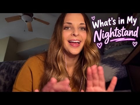 ASMR What's on My Nightstand? 🌙 Whisper Ramble + Tingly Show & Tell