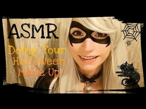 🐾 ASMR . Doing Your Halloween Make Up 🐾