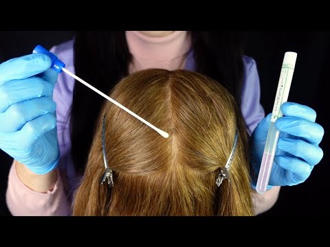 ASMR Medical Scalp Check & Sample Taking (Whispered)