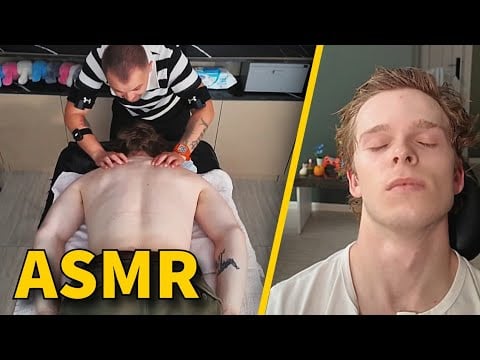 PERFECT BACK MASSAGE AND ASMR HEAD MASSAGE | Asmr Massage Therapy That Instantly Relaxes You