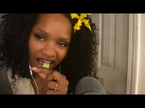 ASMR Up Close Ear To Ear Gum Chewing 