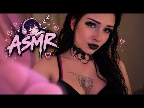 ASMR Goth Girlfriend Puts You to Sleep 🖤 Up Close Personal Attention