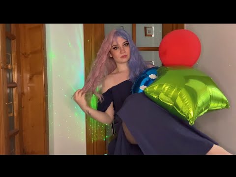 Balloons ASMR | Blowing and Popping ( S2P) Balloons | Spit Painting Sounds ❤️