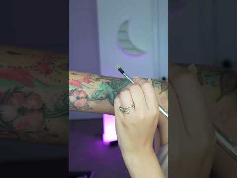 Tattoo Tracing ASMR!! #asmr #tattootracing #tingles #relax