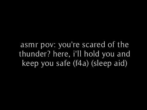 asmr pov: you're scared by the thunder? i'll hold you and keep you safe ♡ (f4a) (sleep aid) // rhea.