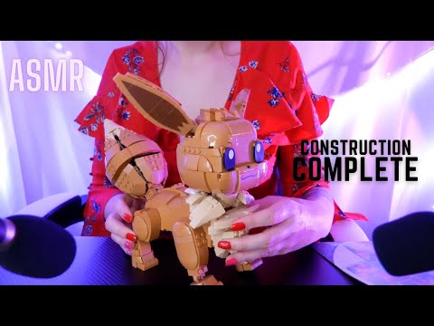 ASMR FR 🦊 Construction d'un Pokemon Evoli en lego (challenge la plus longue vidéo)