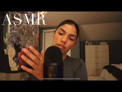 ASMR exploring different sounds with just aluminum foil