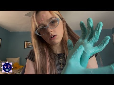 ASMR realistic hand massage (uncut asmr) extra chatty personal attention w/ gloves