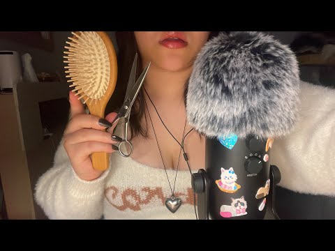 ASMR 머리 빗어주고 잘라줄게요! | hair cut asmr