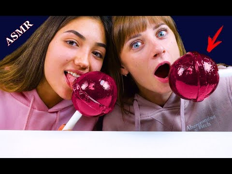 ASMR CANDY EATING SOUNDS (NO TALKING) GIANT LOLIPOPS LiLiBu ASMR