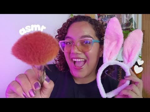 ASMR MAQUIANDO VOCÊ para FESTA DE PÁSCOA 🐰💕✨