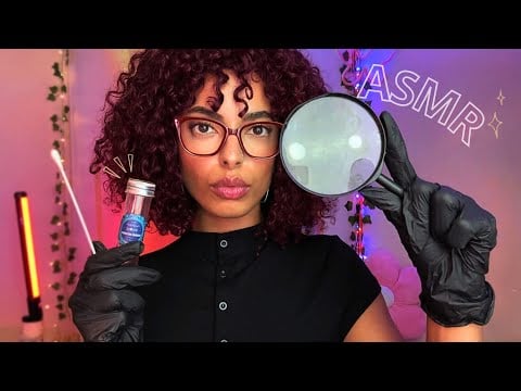 ASMR Investigativo e Você é o Suspeito 🕵🏽‍♀️🔎 (Entrevista + Revista + Análise de DNA)