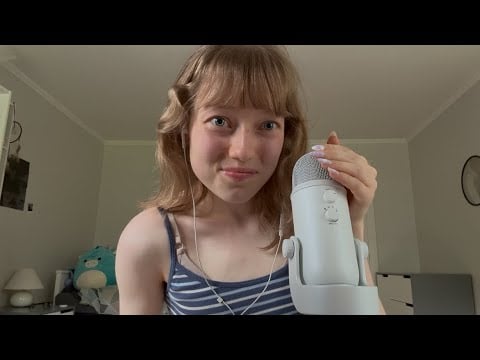 my first asmr video || close-up whisper ramble