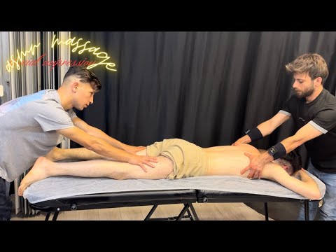 ASMR massage part 1 / pre-match preparation / asmr relaxation mens/ dor you