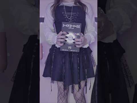 ASMR goth girl shows you her favorite book and wants to write your name in it #asmr #asmrtapping