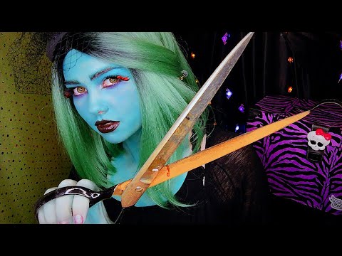 ASMR HAIRCUT BY A ZOMBIE 🧟‍♀️