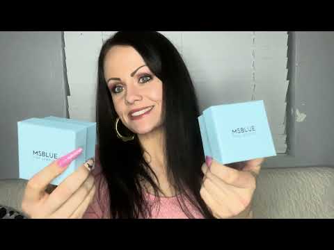 ASMR- MsBlue Fine Jewlery Collab + showing you my ring collection 💍