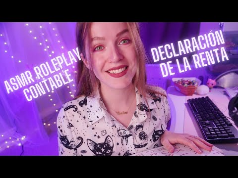 TU CONTABLE TE HACE LA DECLARACIÓN DE LA RENTA impuestos (teclado, papeles) ASMR CONTABILIDAD