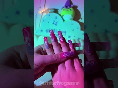 SUNSET FLOWERS NAIL CHECK 🌺🌅 #asmr #nails #nailinspo #summer #flowers #pink
