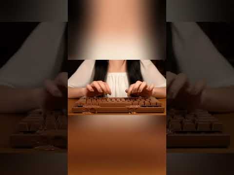 Chocolate Keyboard #asmrsounds #asmrvideo #asmrkeyboard