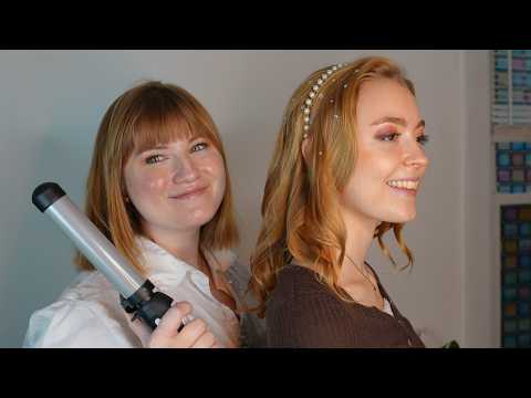 ASMR Blonde Hair Curling and Styling 💫 | Personal Care, Soft Spoken for Sleep, Tingles, Gemstones