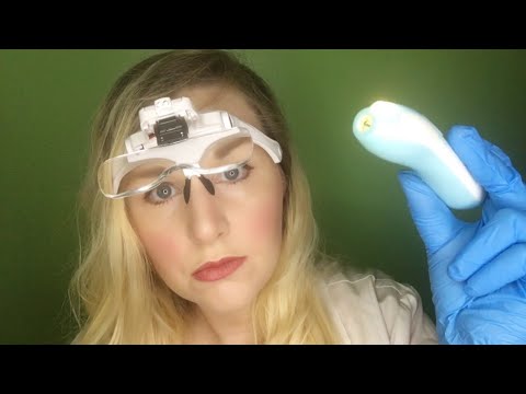 ASMR Medical Exam For Security Clearance | Eyes, Ears, Throat, Gloves, Pen Light 👁 👂🏻 🧤