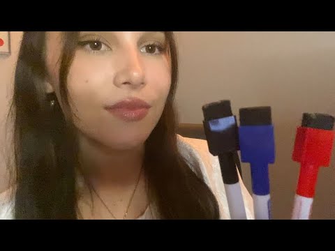 ASMR drawing on your face for 3 minutes :~)