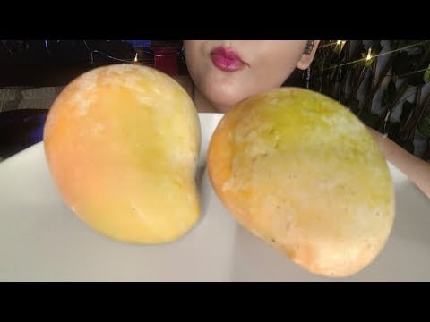 ASMR comiendo mango 🥭 maduro 