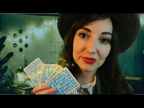 ASMR Reading Your Fortune at a Party🔮Tarot, Energy Cleansing Roleplay
